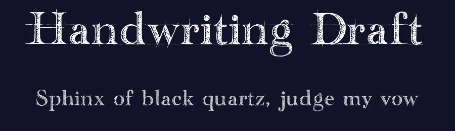 Handwriting Draft by Fontscafe.com — Decorative Font — thumbnail 2