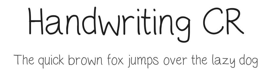 Handwriting CR