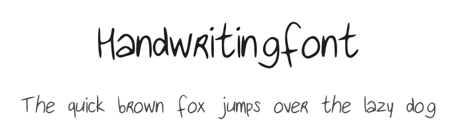 Handwritingfont