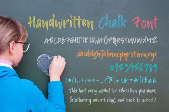 Handwritten Chalk Font by OWPictures — Script Handwritten Font