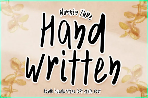 Handwritten Font by numnim by numnim — Script Handwritten Font