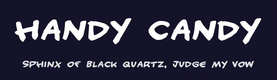 Handy Candy by Pizzadude — Decorative Font — thumbnail 2