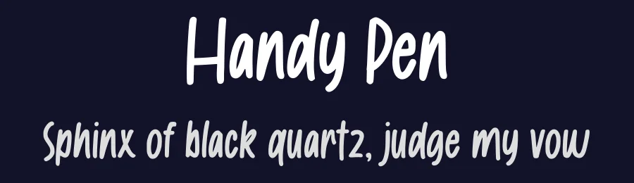 Handy Pen by Gassstype — Script Handwritten Font — thumbnail 2