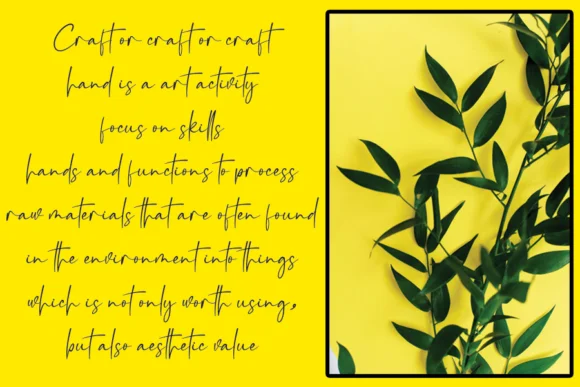 Handycrafts Font by Creativewhitee — Script Handwritten Font — thumbnail 3