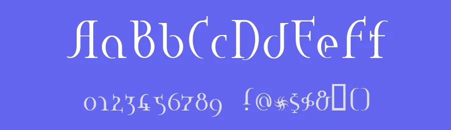 Hane by Kinema Moon — Blackletter Font — thumbnail 3
