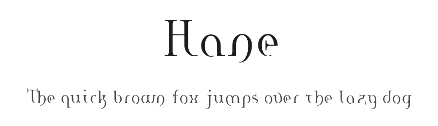 Hane by Kinema Moon — Blackletter Font