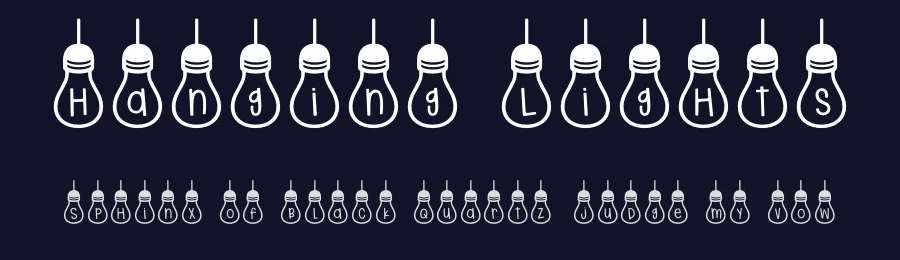 Hanging Lights by Brittney Murphy Design — Decorative Font — thumbnail 2