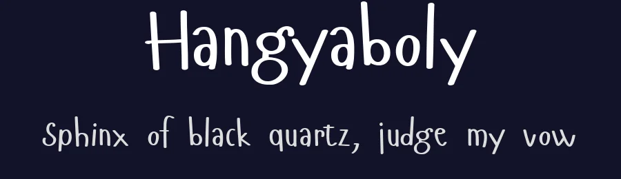 Hangyaboly by Roland Huse Design — Decorative Font — thumbnail 2