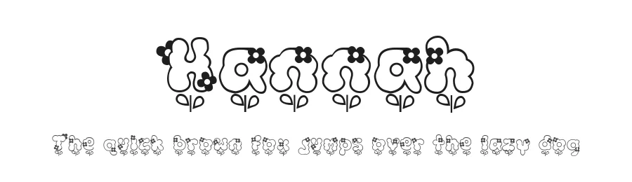 Hannah β Decorative Font