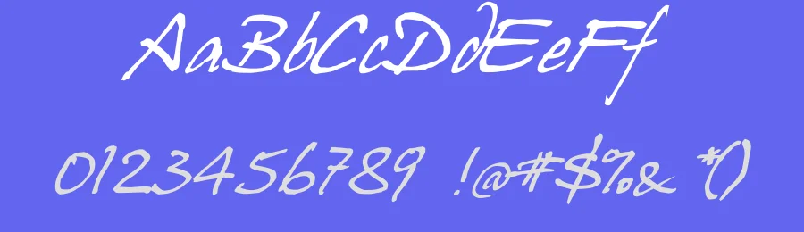Hanshand by Hans J. Zinken — Script Handwritten Font — thumbnail 3