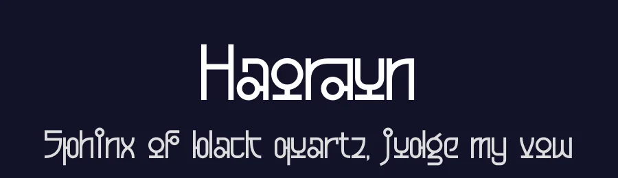 Haoraun by Denustudios — Decorative Font — thumbnail 2