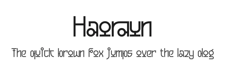 Haoraun by Denustudios — Decorative Font