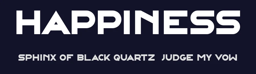 Happiness by Vladimir Nikolic — Sans Serif Font — thumbnail 2