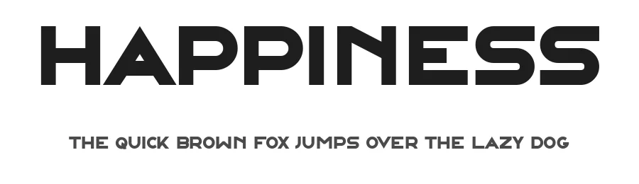 Happiness by Vladimir Nikolic — Sans Serif Font