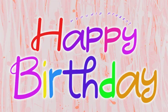 Happy Birthday Font by muhawk47 by muhawk47 — Script Handwritten Font