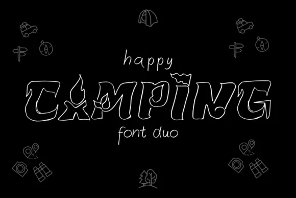 Happy Camping Font by Darson Art — Script Handwritten Font