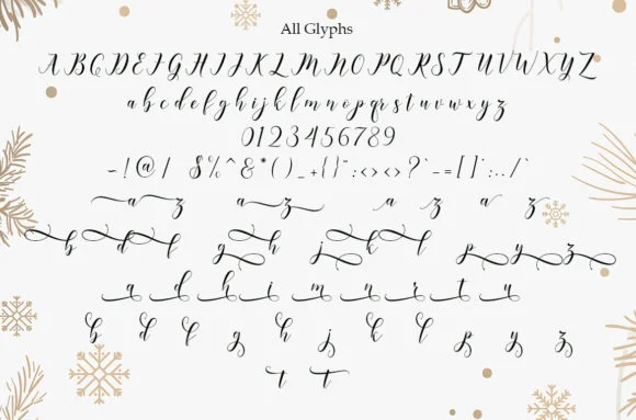 Happy Christmas Script Font by Amarlettering — Script Handwritten Font — thumbnail 4