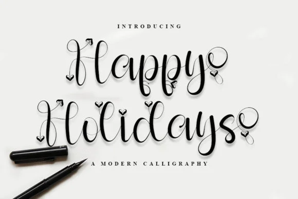 Happy Holidays Font by FreshTypeINK — Script Handwritten Font
