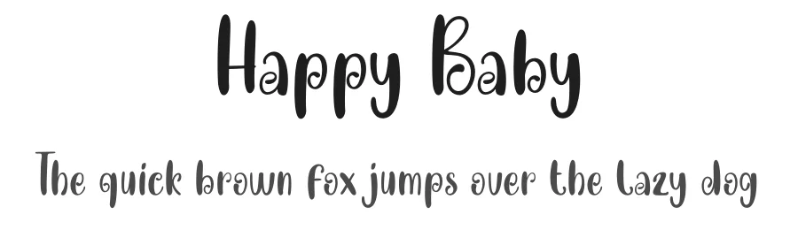 Happy Baby by MJB Letters — Decorative Font