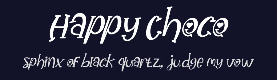 Happy Choco by Letterena Studios — Decorative Font — thumbnail 2