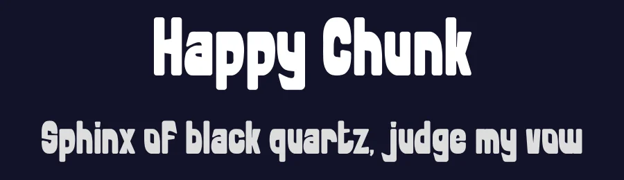 Happy Chunk by PutraCetol Studio — Decorative Font — thumbnail 2