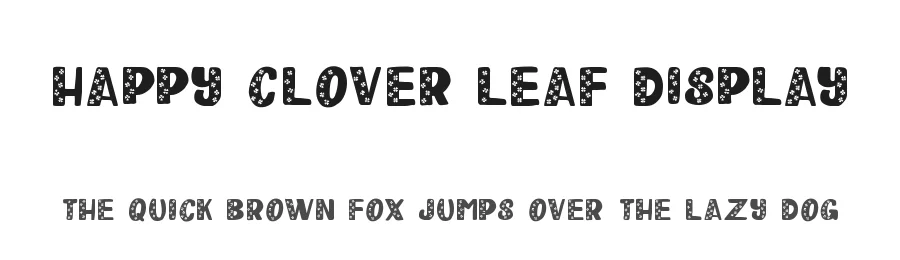 Happy Clover Leaf Display by Attype Studio — Decorative Font