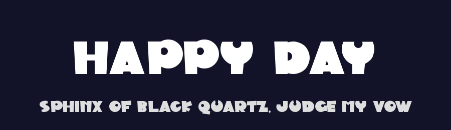 Happy Day by Anggun Bangkit Hutami — Decorative Font — thumbnail 2