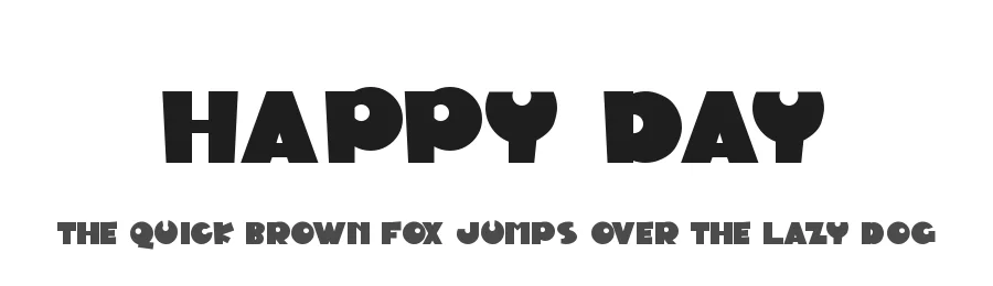 Happy Day by Anggun Bangkit Hutami — Decorative Font