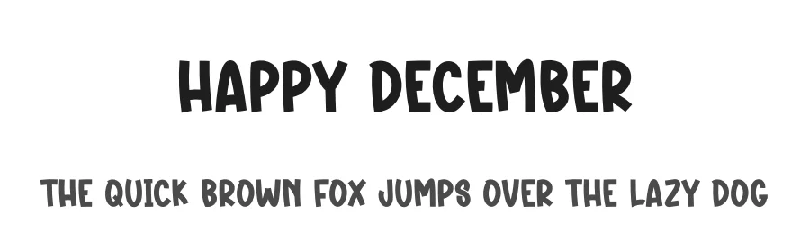 Happy December