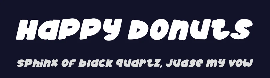 Happy Donuts by Letterena Studios — Decorative Font — thumbnail 2
