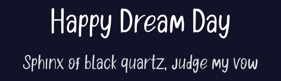 Happy Dream Day by Reguler Studio — Decorative Font — thumbnail 2