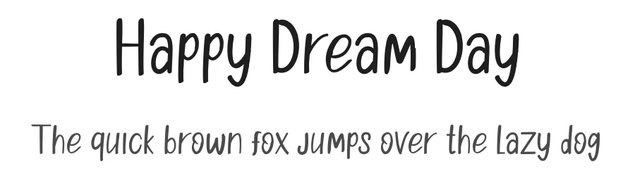 Happy Dream Day by Reguler Studio — Decorative Font