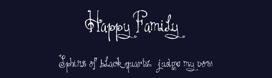 Happy Family by Billy Argel Fonts ® — Script Handwritten Font — thumbnail 2