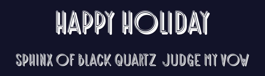 Happy Holiday by Vladimir Nikolic — Decorative Font — thumbnail 2