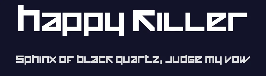 Happy Killer by Tungus studio — Display Font — thumbnail 2