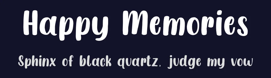 Happy Memories by Bluestype Studio — Decorative Font — thumbnail 2