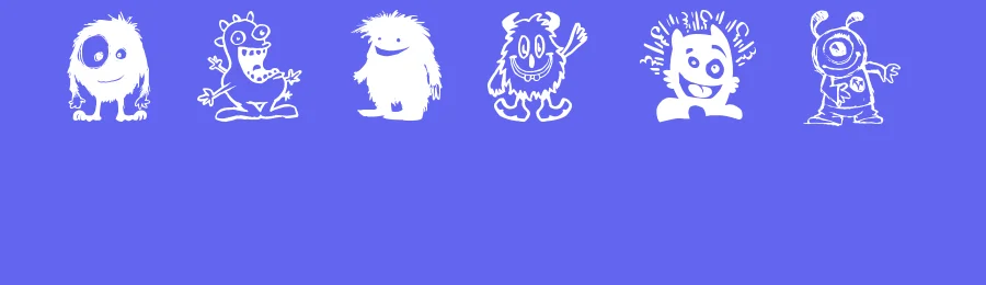 Happy Monsters by imagex — Dingbats Font — thumbnail 3