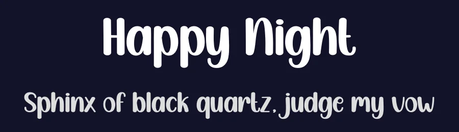 Happy Night by Scratchones — Script Handwritten Font — thumbnail 2