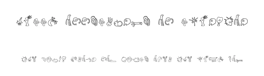 Happy Offsprings of Plankton by Gloomnshloom — Dingbats Font