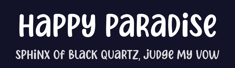 Happy Paradise by MJType — Decorative Font — thumbnail 2