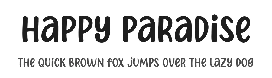 Happy Paradise by MJType — Decorative Font