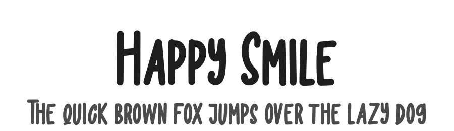 Happy Smile by FatmaStudio — Decorative Font