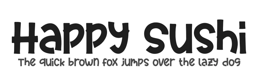 Happy Sushi by Integritype Studio — Decorative Font