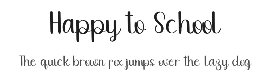 Happy to School