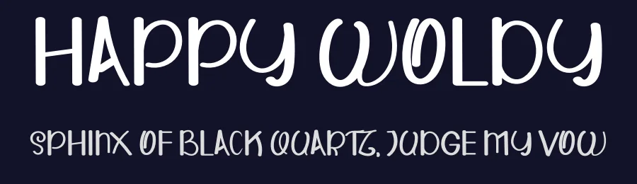 Happy Woldy by K_IN Studio — Decorative Font — thumbnail 2