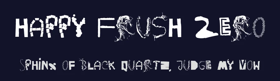 Happy Frush Zero by Zetafonts — Decorative Font — thumbnail 2