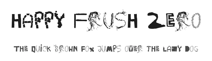 Happy Frush Zero by Zetafonts — Decorative Font