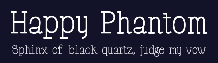 Happy Phantom by Lauren Thompson — Serif Font — thumbnail 2
