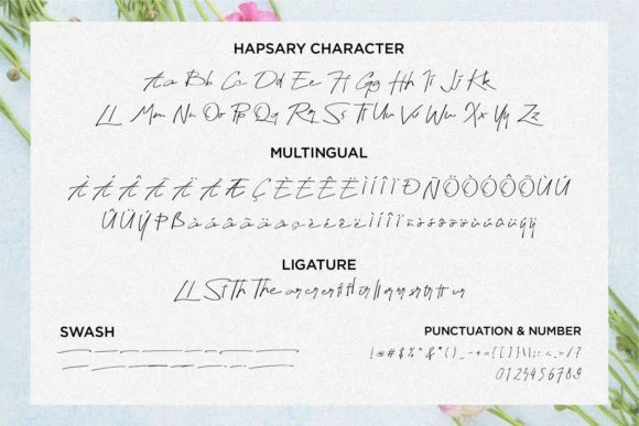 Hapsary Font by allouse.studio — Script Handwritten Font — thumbnail 9