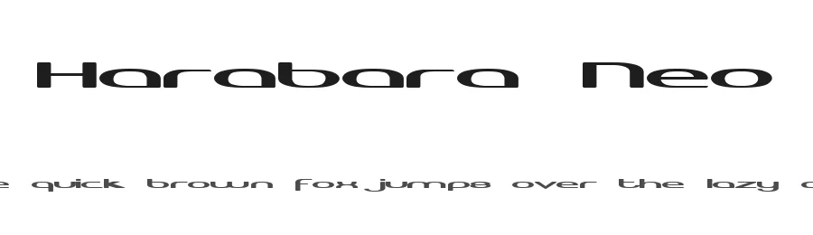 Harabara Neo by AndrΓ© Harabara β Display Font